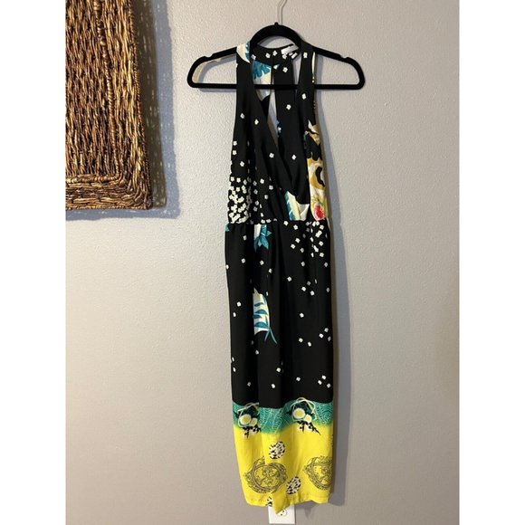 ZARA Dress S Small Strappy Open Back Floral Midi Summer Resort Cruise - Picture 10 of 10